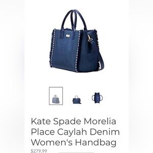 Kate Spade Morelia Place Bay Denim Handbag